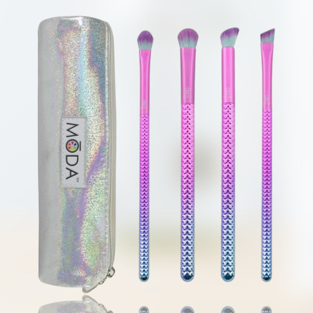 Royal & Langnickel Moda Prismatic Set of 4 Brushes - Crystal Crescent Shop